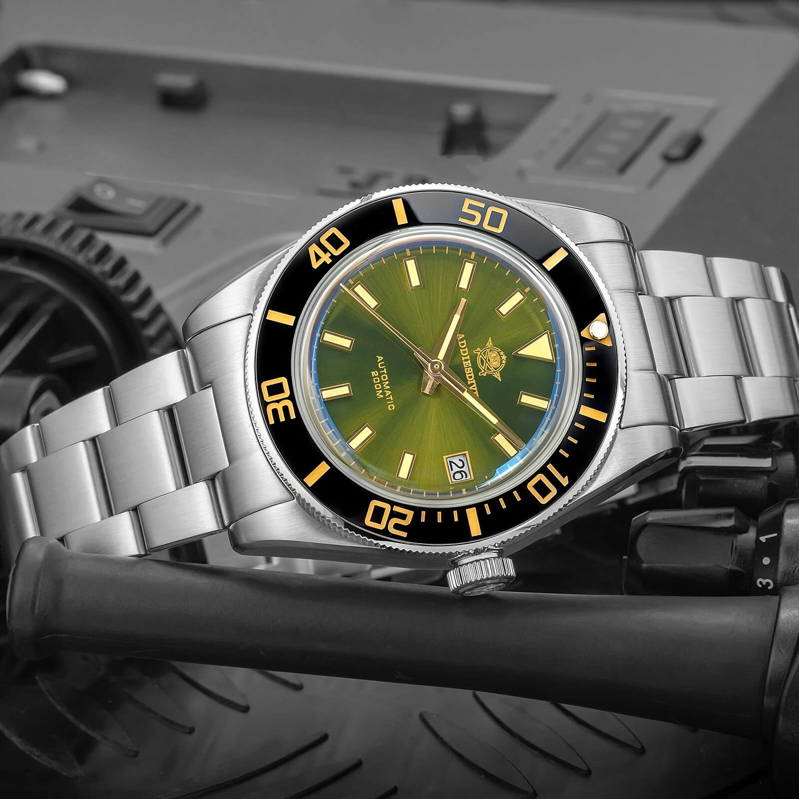 ★India Warehouse★Addiesdive Retro Sub 39mm NH35 Men Watch AD2084