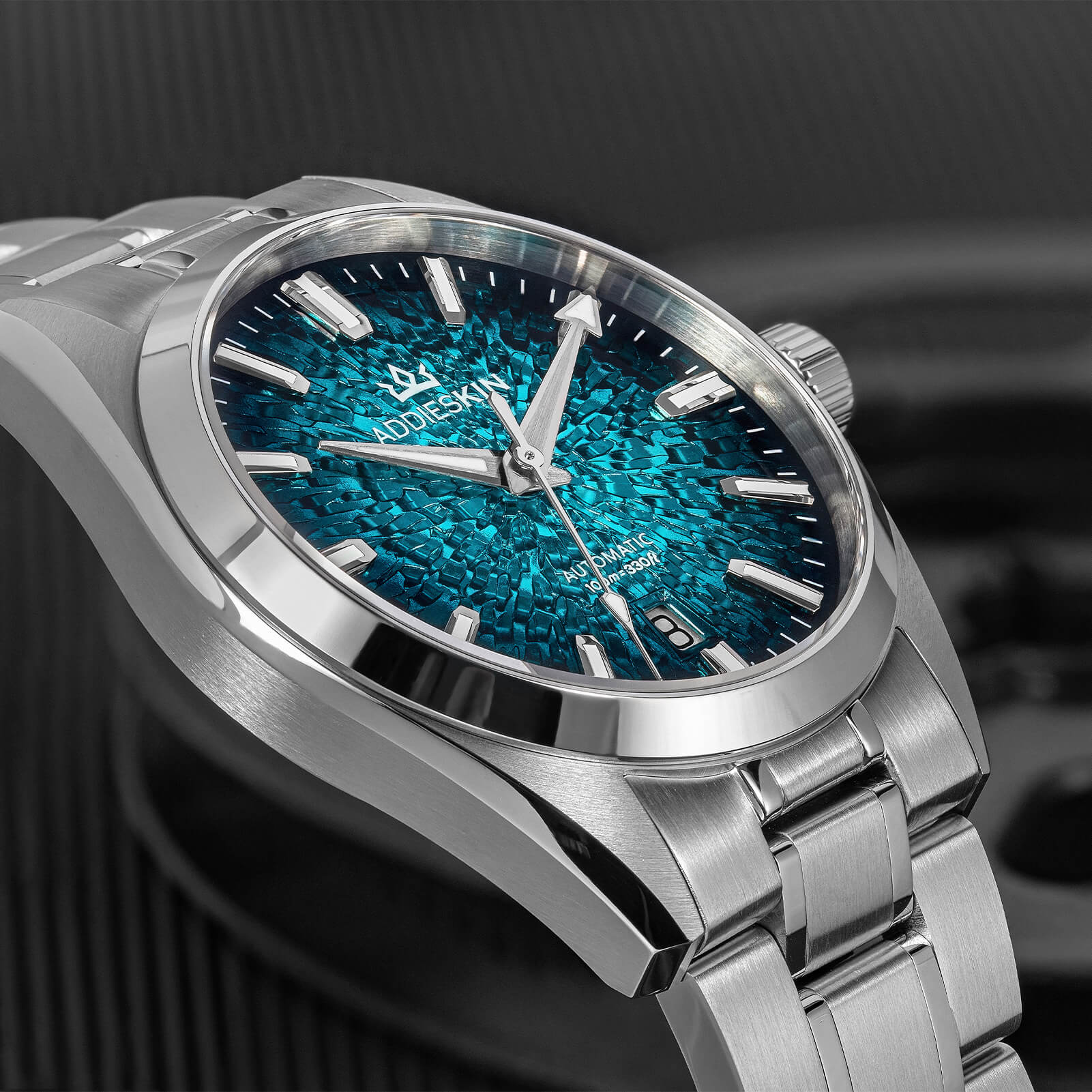 AddiesKIN 38mm Ice Crack Dial Miyota 9015 Men’s Watch K003