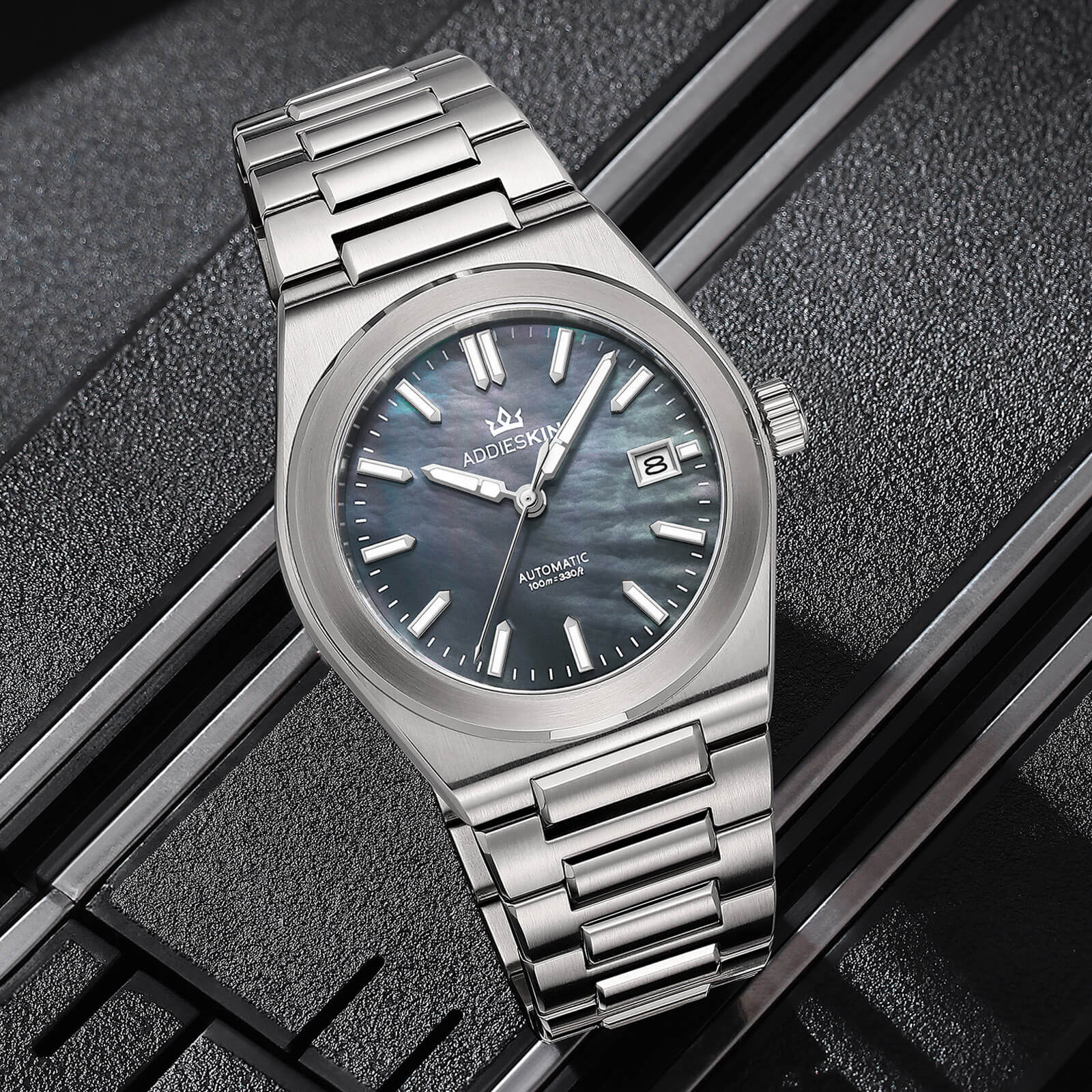 ★Xmas Sale★AddiesKIN 39mm MOP Dial Miyota 9015 Men’s Watch K008