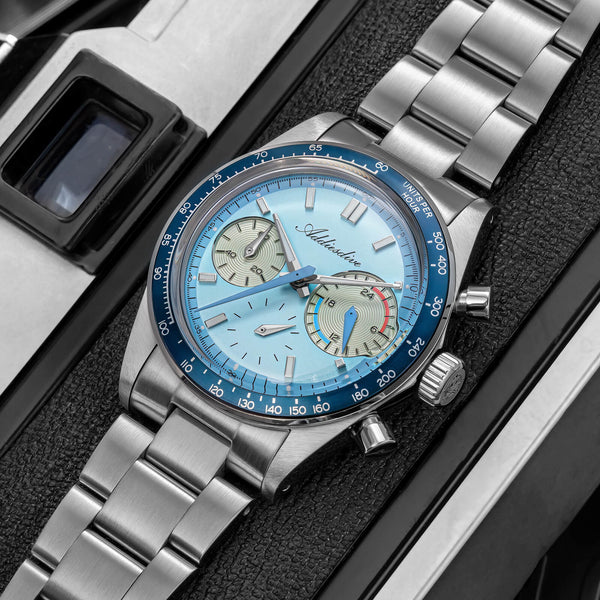 ★Xmas Sale★ADDIESDIVE 37mm VK63 Racing Chronograph Quartz Watch AD2539