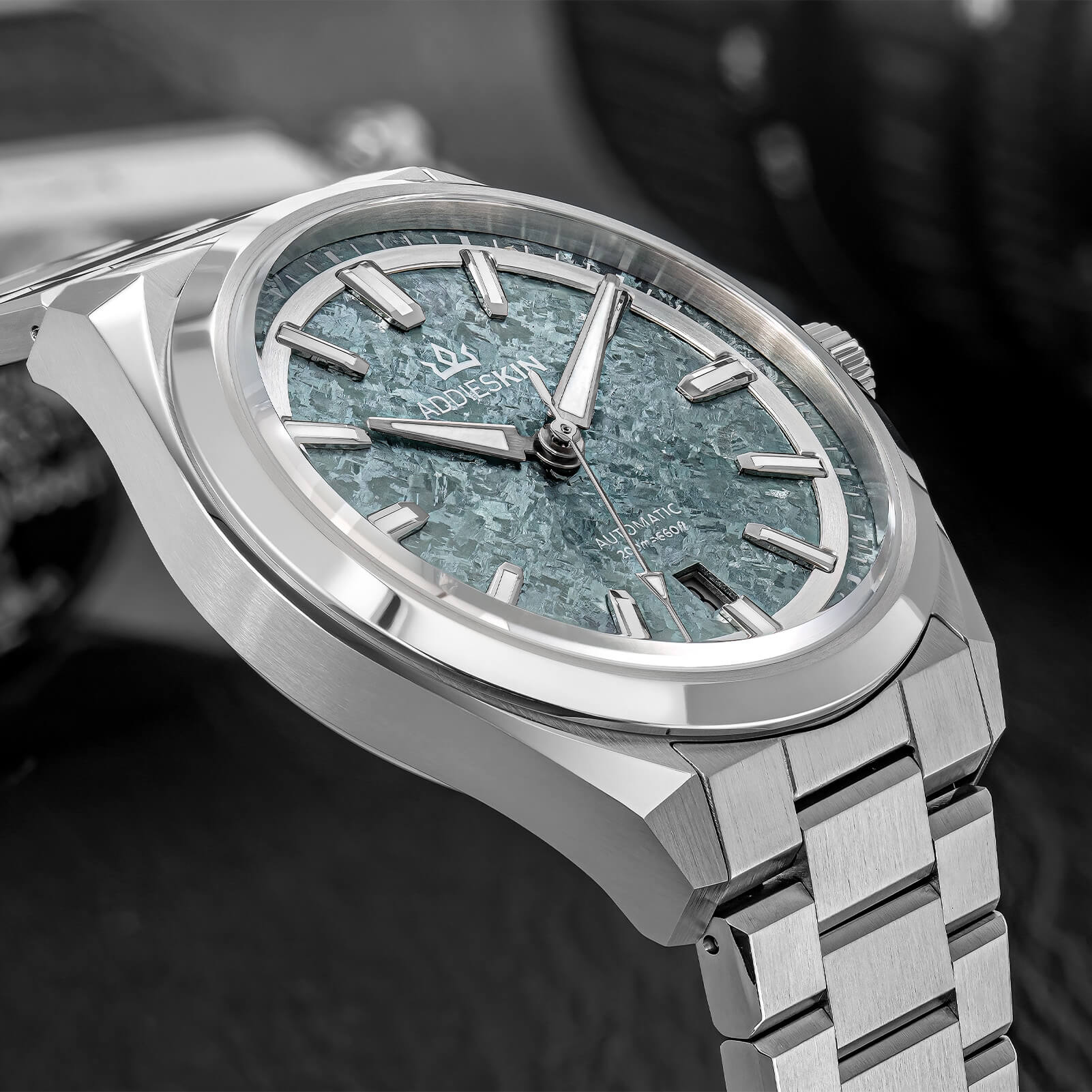 AddiesKIN 40mm Crystallized Titanium Dial Miyota 9015 Luxury Automatic Watch K006