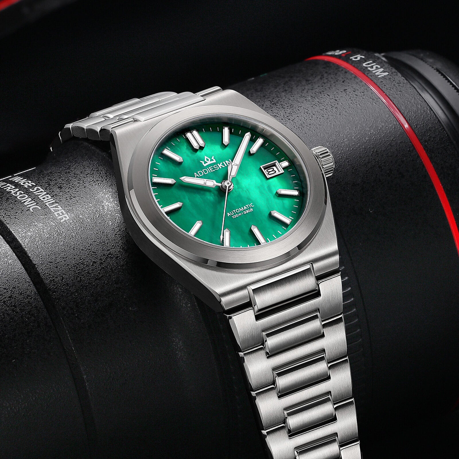 ★Xmas Sale★AddiesKIN 39mm MOP Dial Miyota 9015 Men’s Watch K008