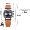 ★Weekly Deal★ADDIESDIVE Panda BB Chronograph Retro Men Watch 38mm Quartz Watch, AD2037