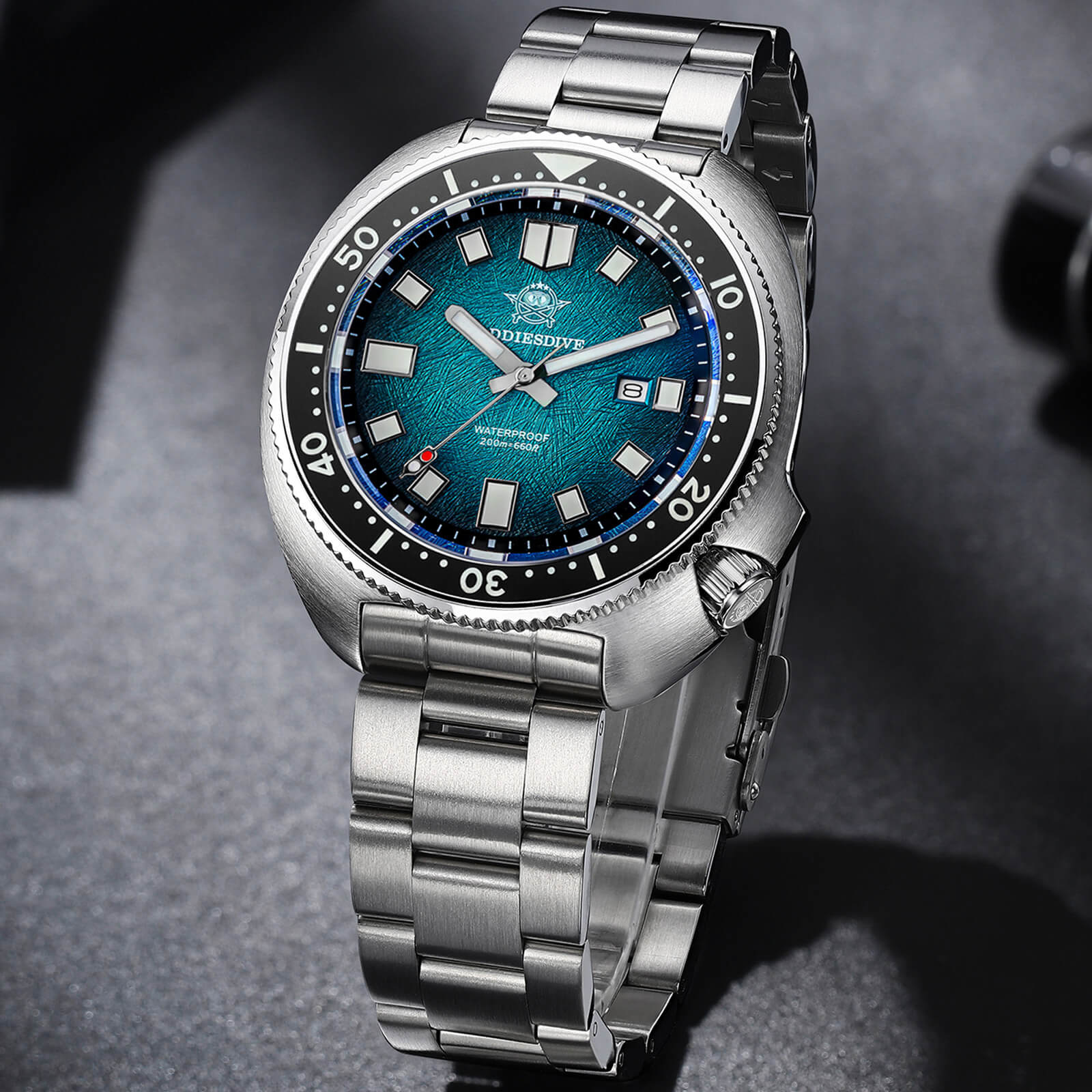 ★India Warehouse★Addiesdive Turtle Quartz Diver Men Watch Sapphire Crystal AD2511