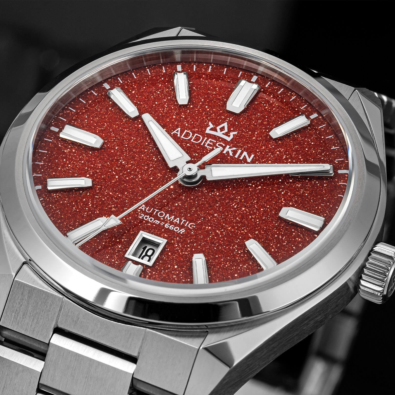 AddiesKIN 40mm Natural Stone Dial Miyota 9015 Luxury Automatic Watch K010