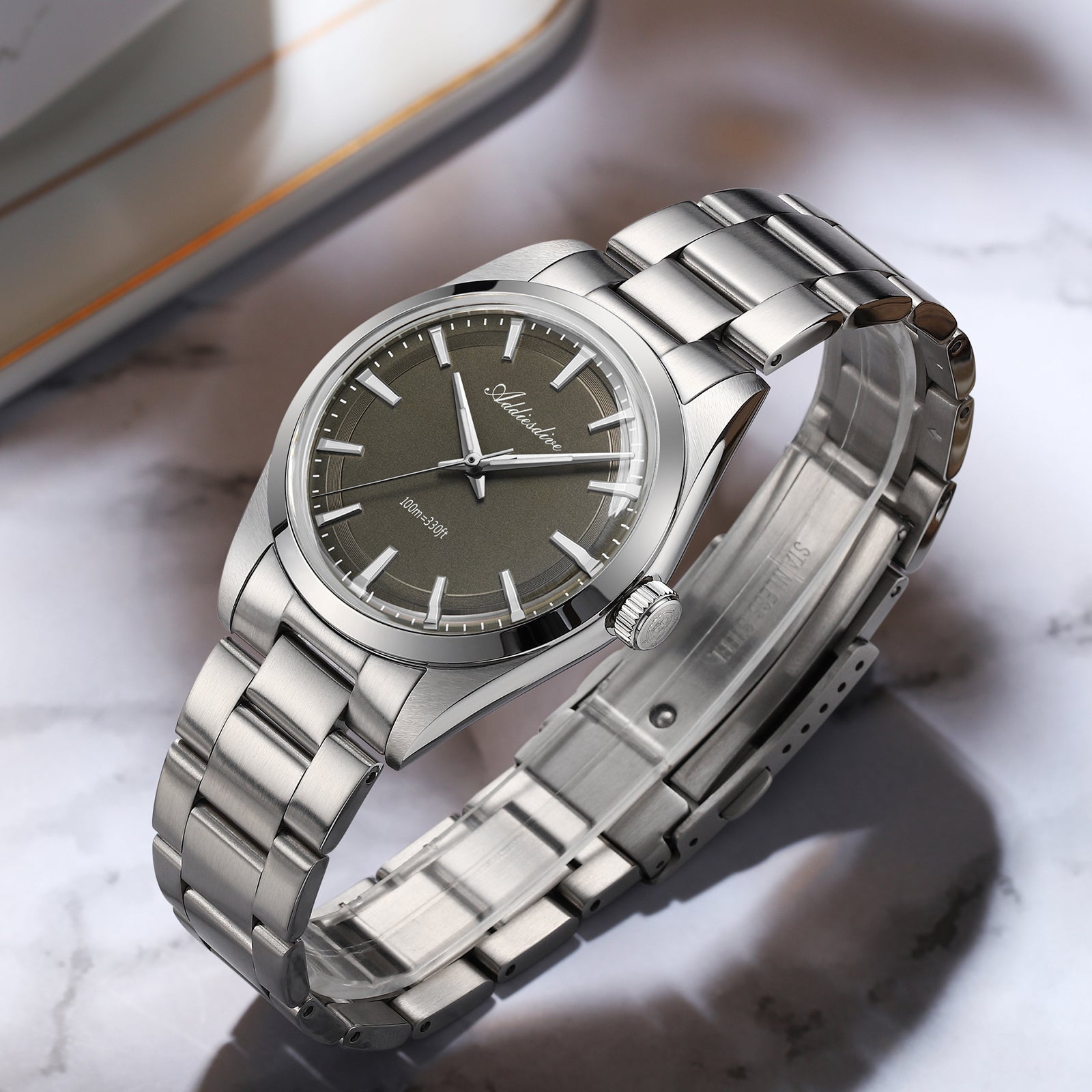 U.S. Warehouse -ADDIESDIVE 36mm Luxury VH31 Quartz Watch AD2066