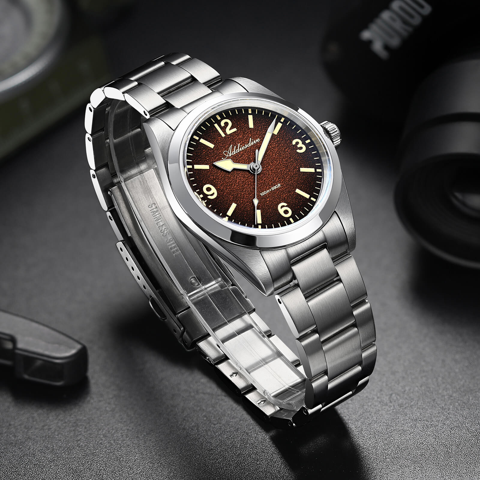 🔥Father's Day Sale🔥ADDIESDIVE 36mm C3 Vintage Quartz Watch AD2544