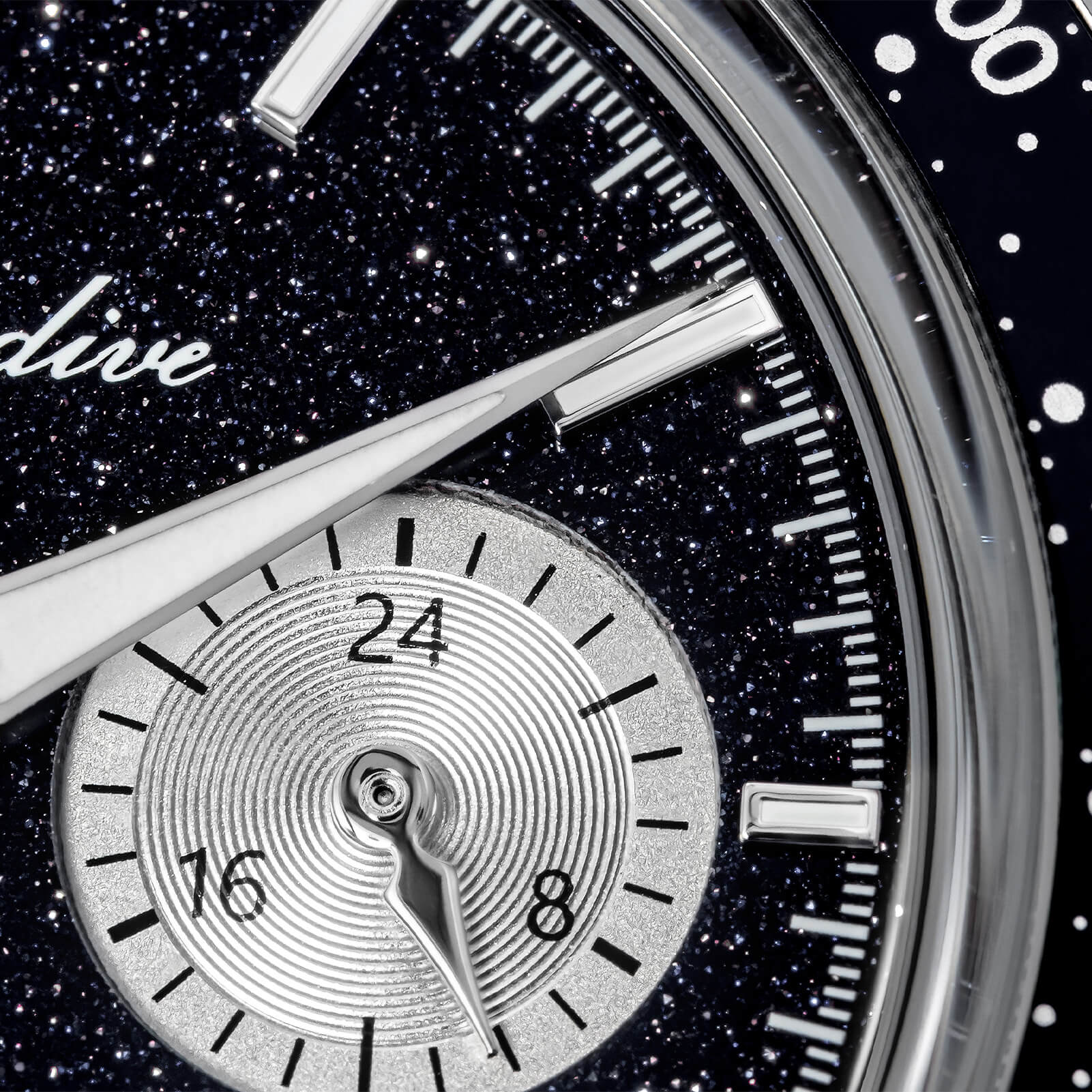 ADDIESDIVE 40mm Blue Goldstone Dial VK64 Chronograph Watch AD2558