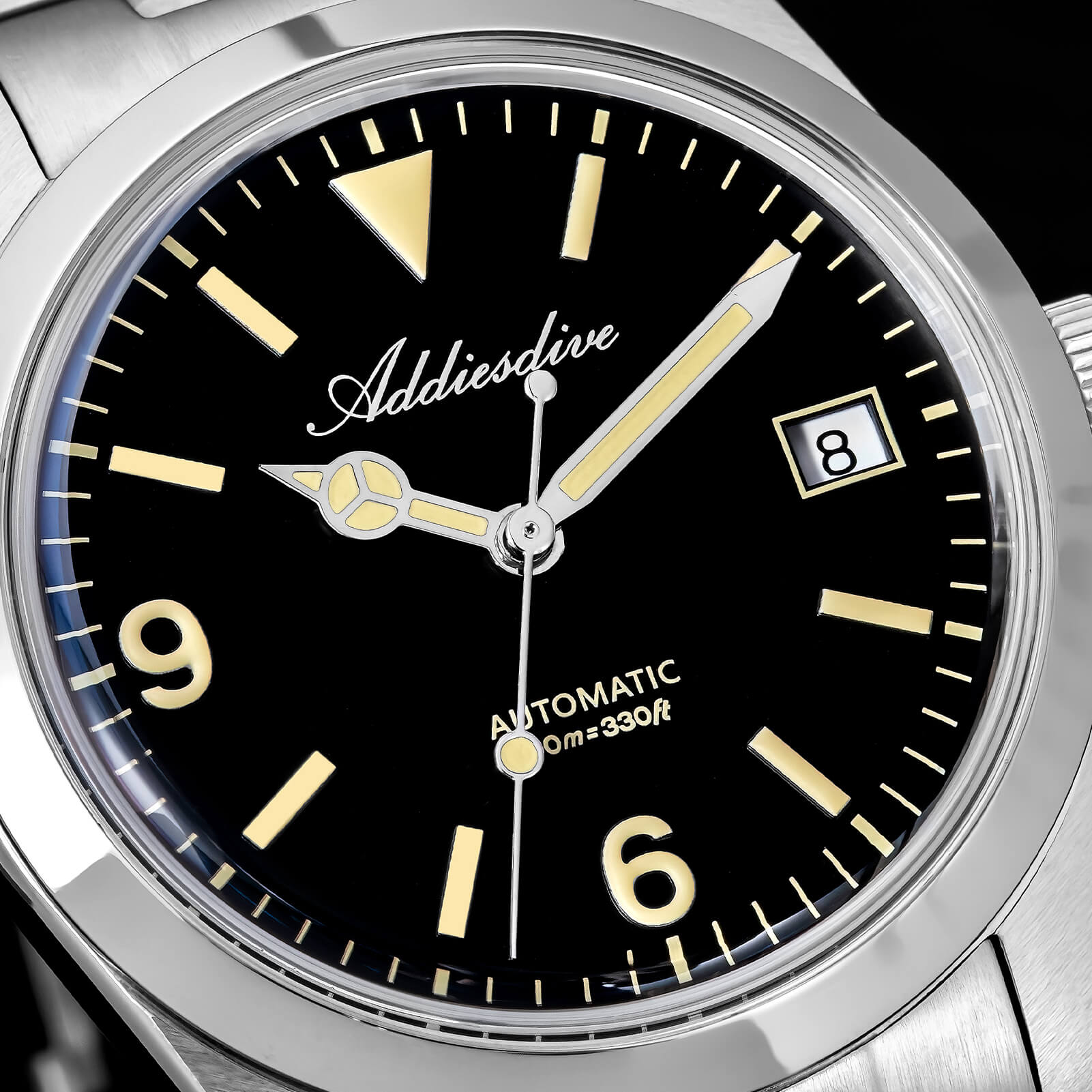 ADDIESDIVE 36mm ST2130 Automatic Explorer Style Sapphire Bubble Crystal Watch AD2556
