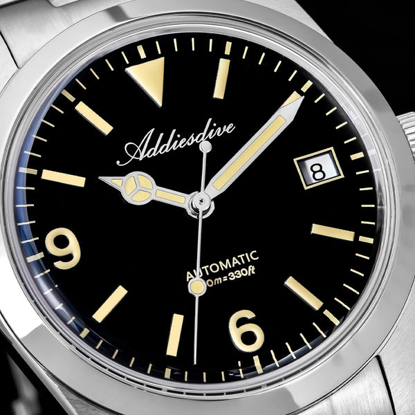 ADDIESDIVE 36mm ST2130 Automatic Explorer Style Sapphire Bubble Crystal Watch AD2556