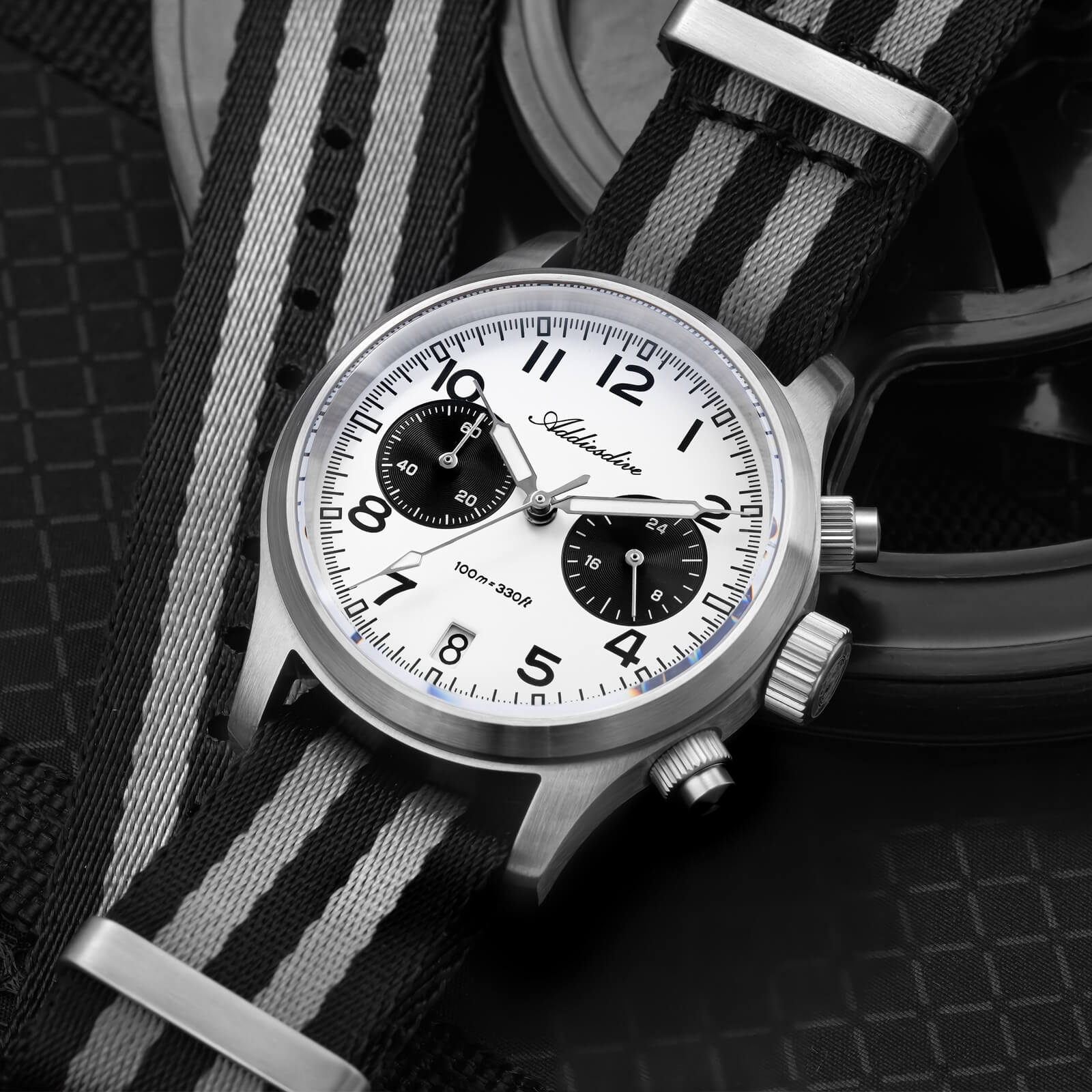 ★India Warehouse★ADDIESDIVE 39mm VK64 AD2538 Chronograph Watch