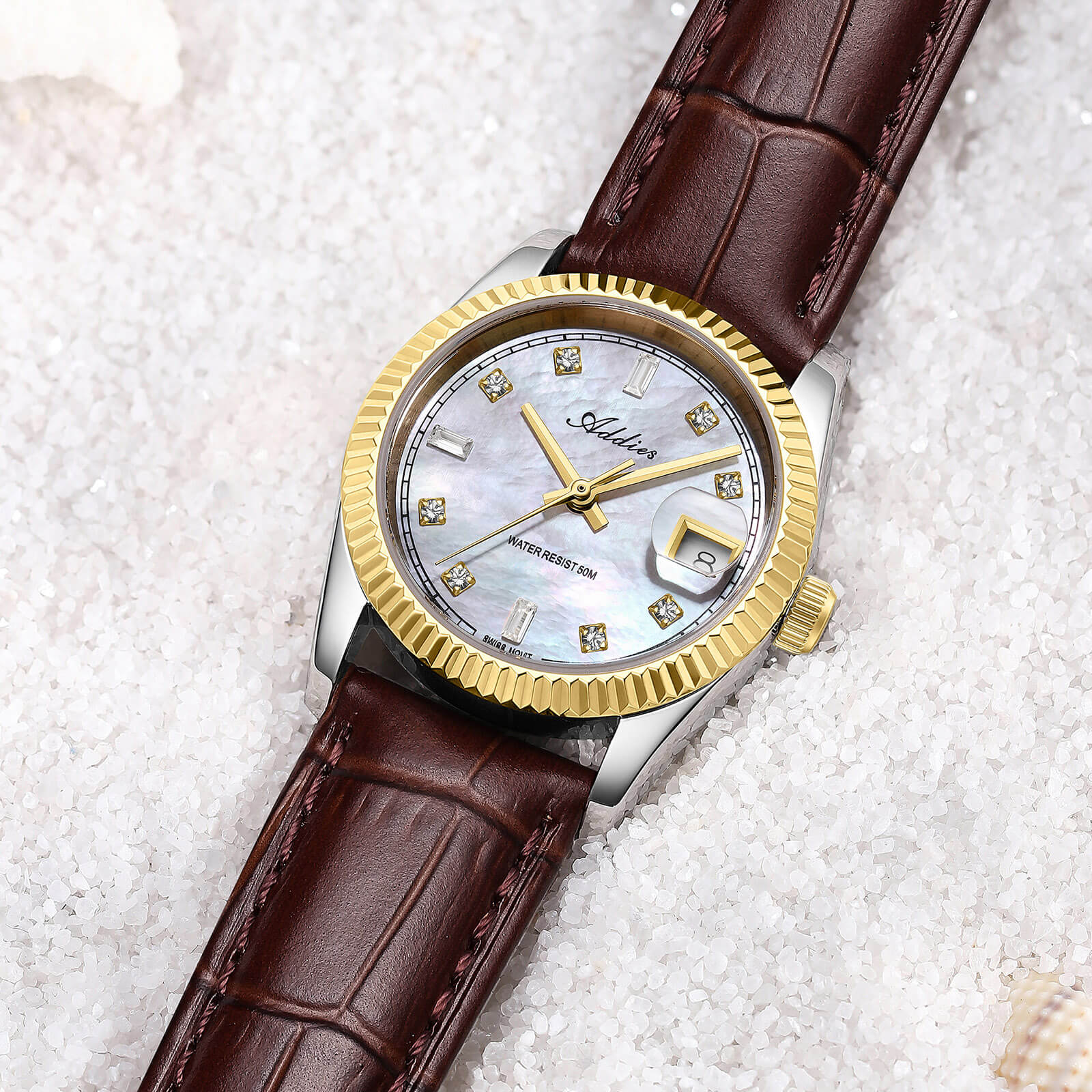 Addies 28mm Women’s Mop Luxury Quartz Watch AW25905