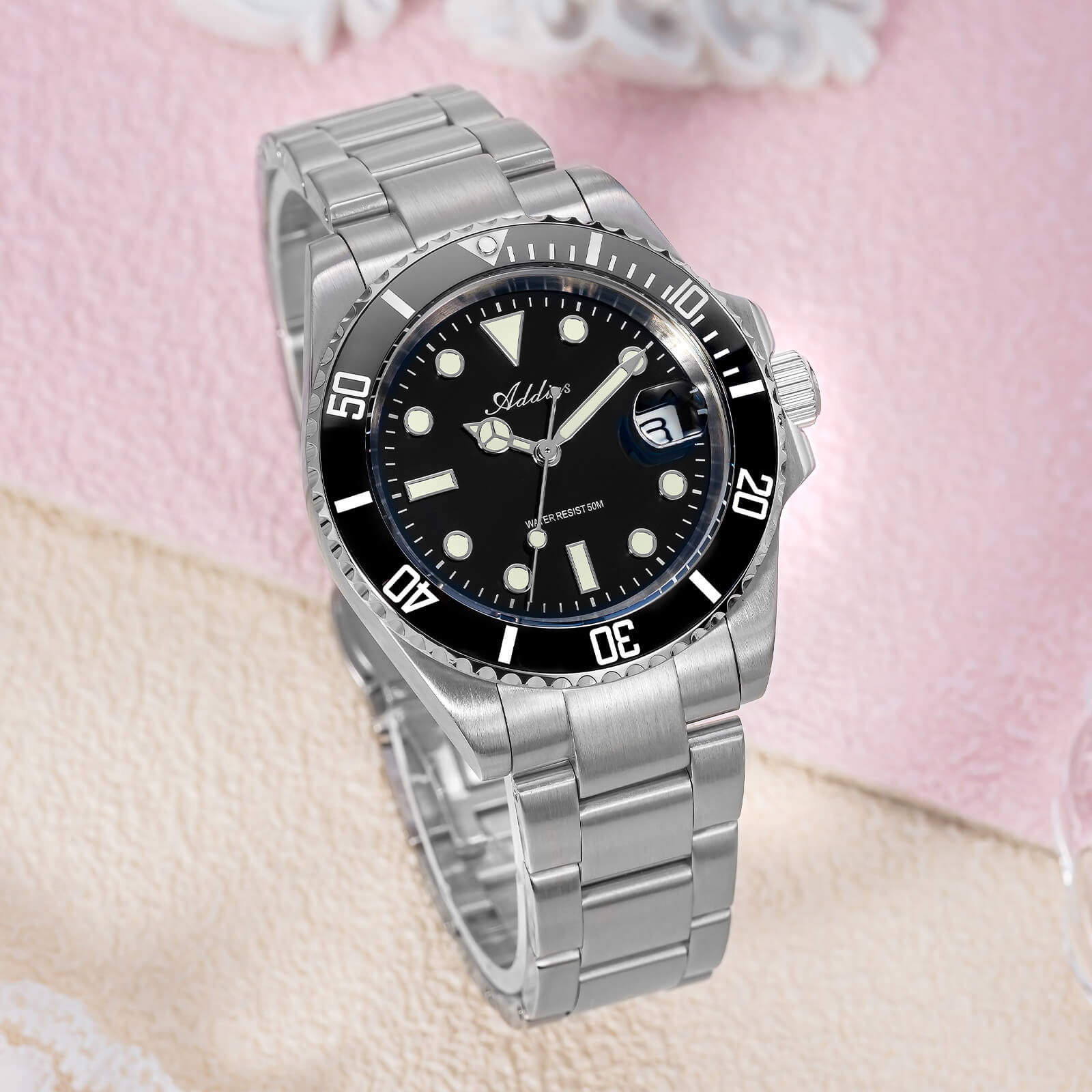 Addies Luxury Stainless Steel Quartz Watch AW25902