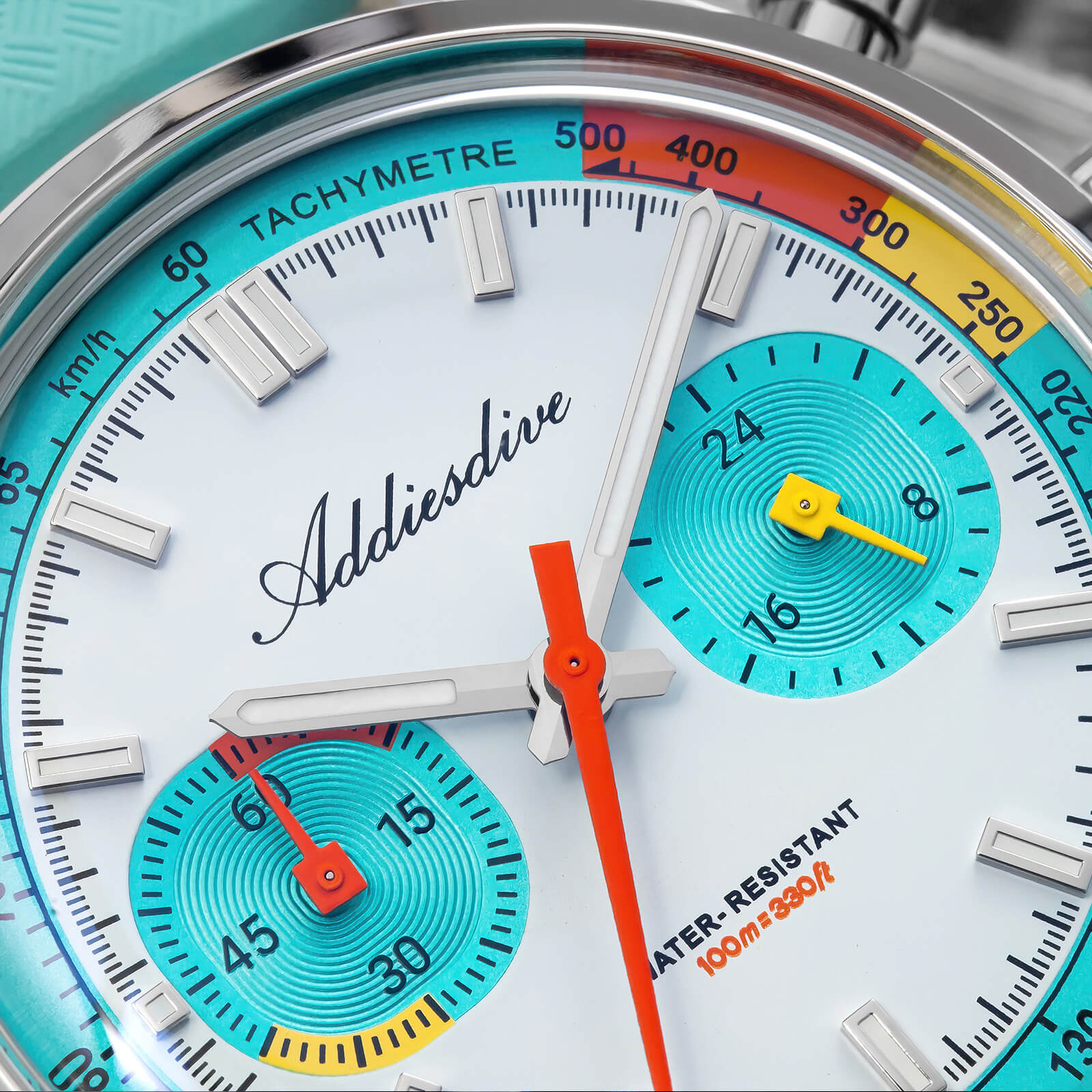 ★New Arrival★ADDIESDIVE 38mm VK64 Racing-Inspired Chronograph Watch AD2529