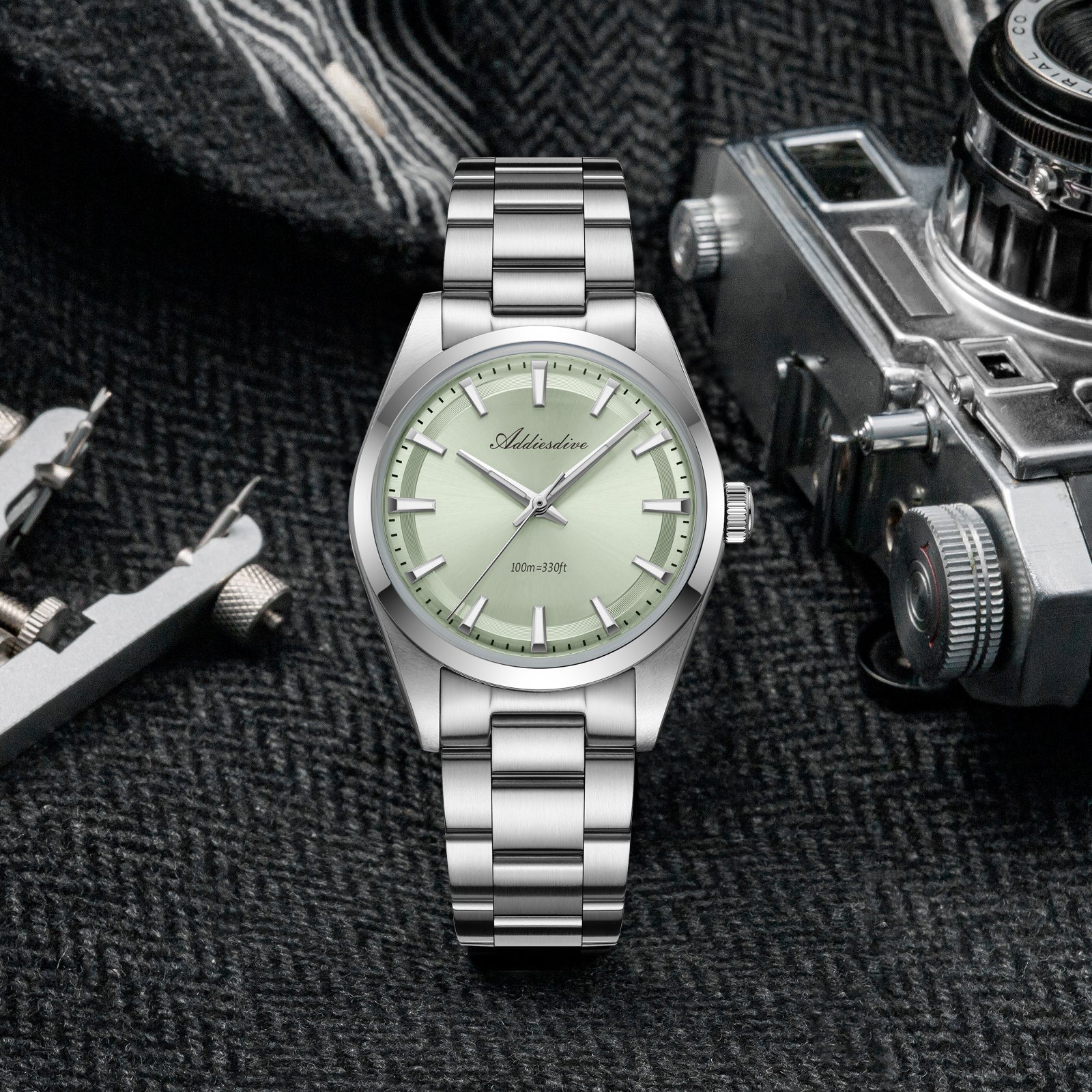 U.S. Warehouse -ADDIESDIVE 36mm Luxury VH31 Quartz Watch AD2066