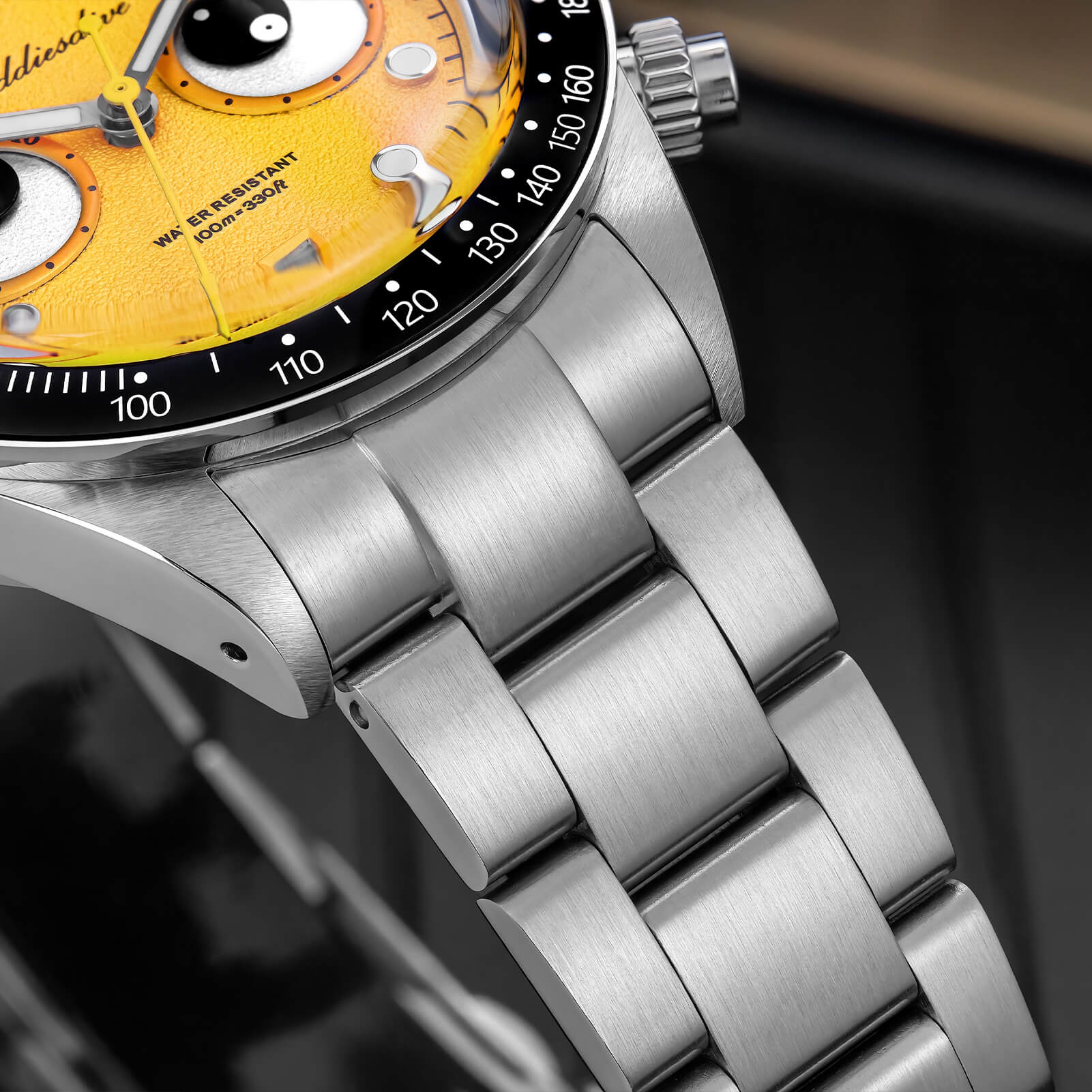 ADDIESDIVE 40mm VK64 Quartz Chronograph Eye Dial Watch AD2557