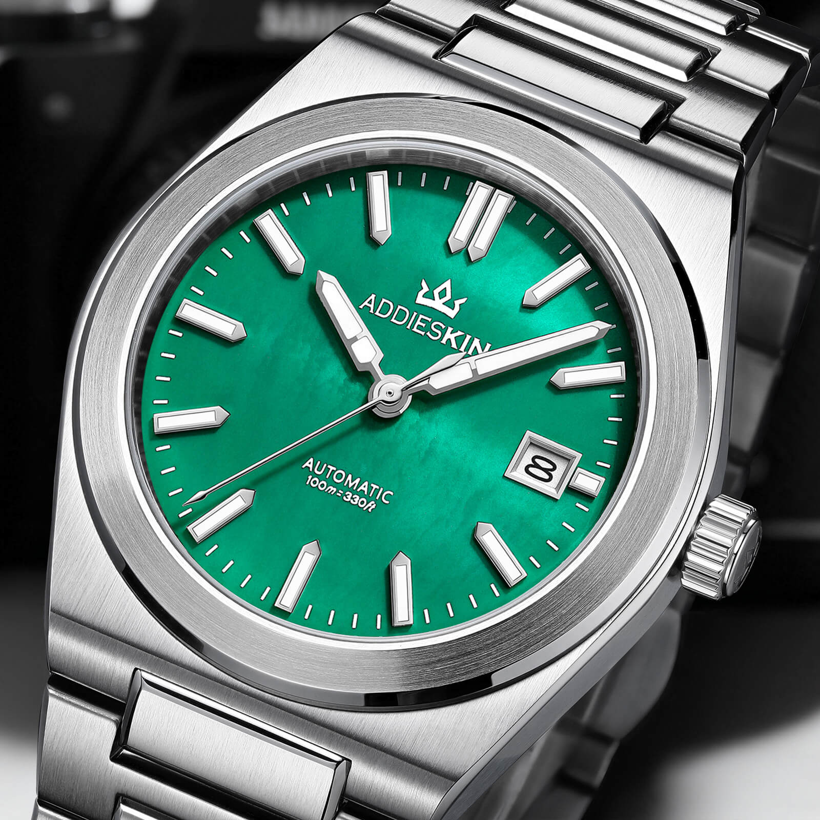 ★Xmas Sale★AddiesKIN 39mm MOP Dial Miyota 9015 Men’s Watch K008