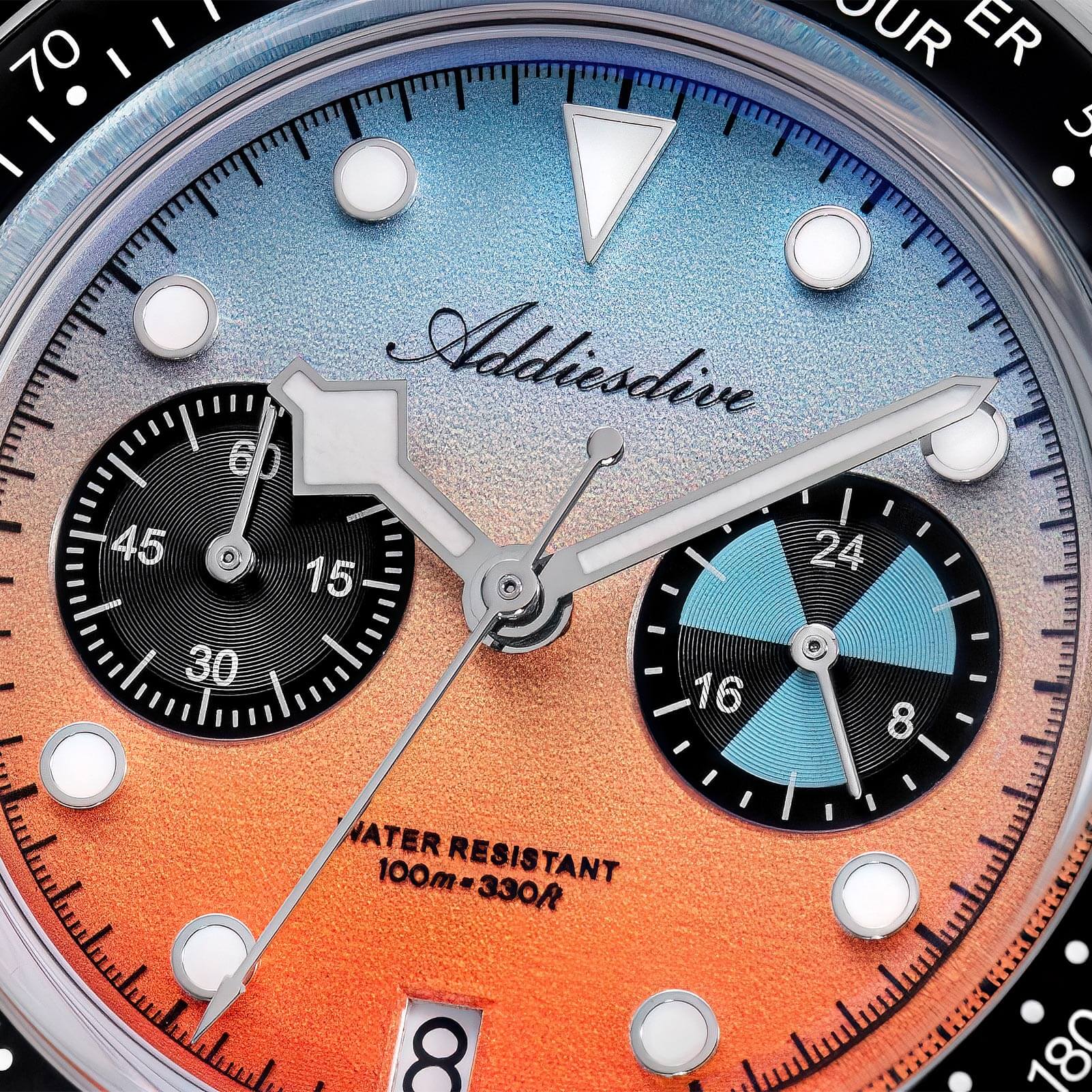 ADDIESDIVE 40mm VK64 Quartz Chronograph Gradient Dial Watch AD2559