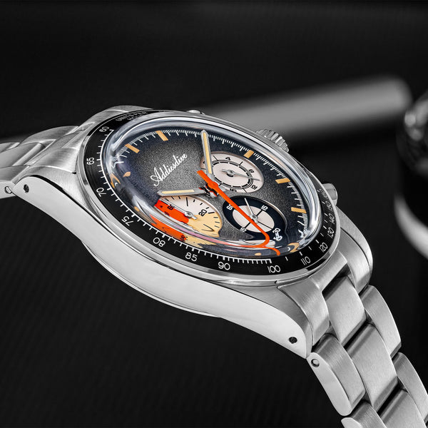 ★India Warehouse★ADDIESDIVE 37mm Luxury Quartz Chronograph Watch AD2551