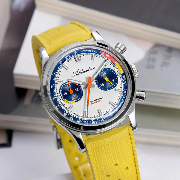 ★New Arrival★ADDIESDIVE 38mm VK64 Racing-Inspired Chronograph Watch AD2529