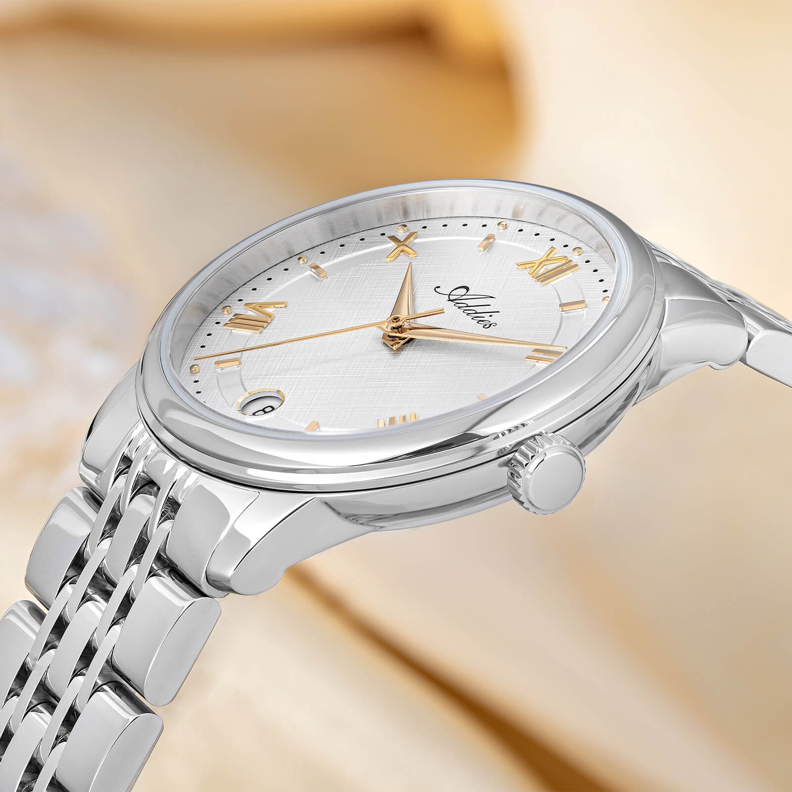 ★India Warehouse★Addies 31mm Women’s Luxury Stainless Steel Quartz Watch AW25904
