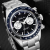 ADDIESDIVE 40mm Blue Goldstone Dial VK64 Chronograph Watch AD2558
