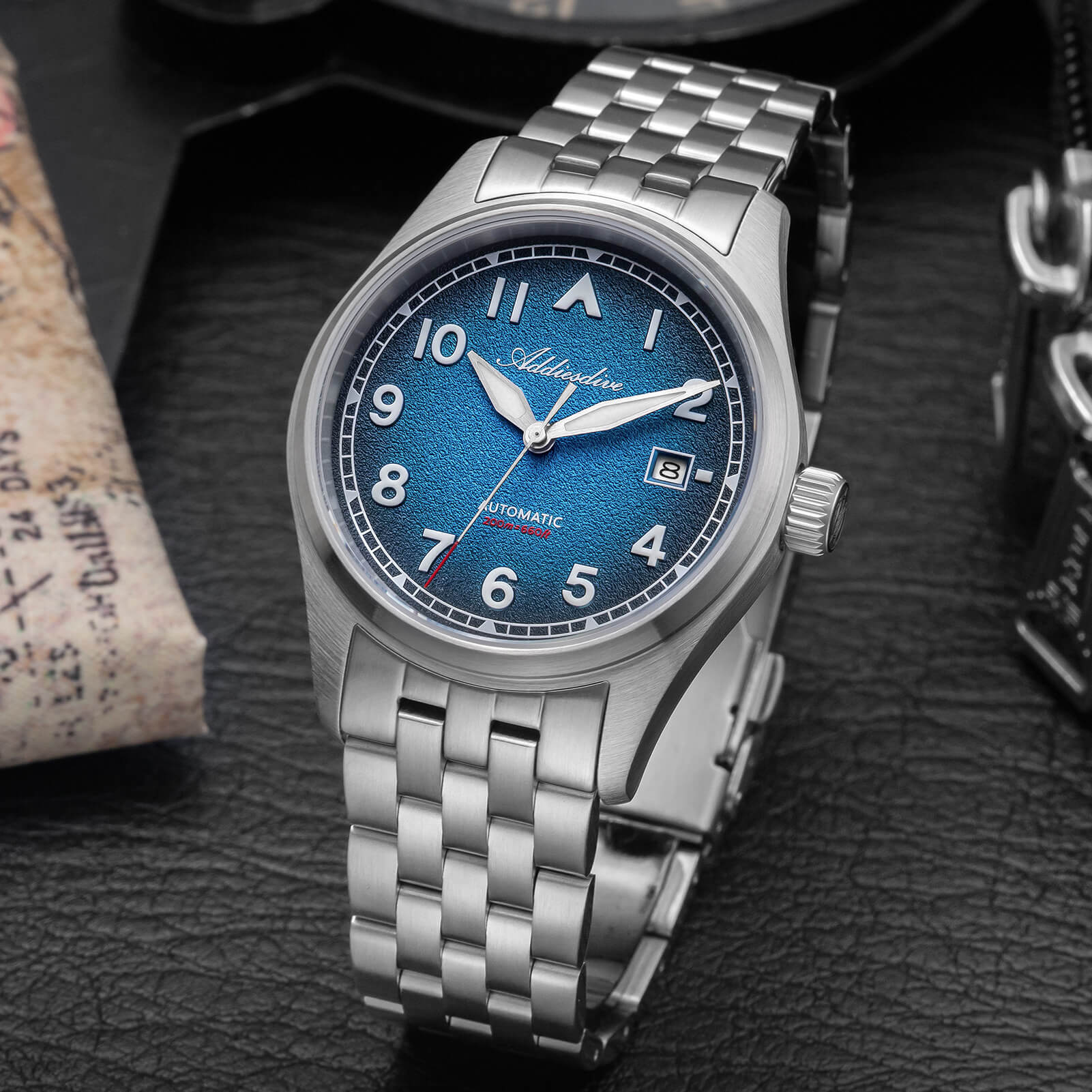 Addiesdive 39mm Vintage 8215 Automatic Watch AD2562