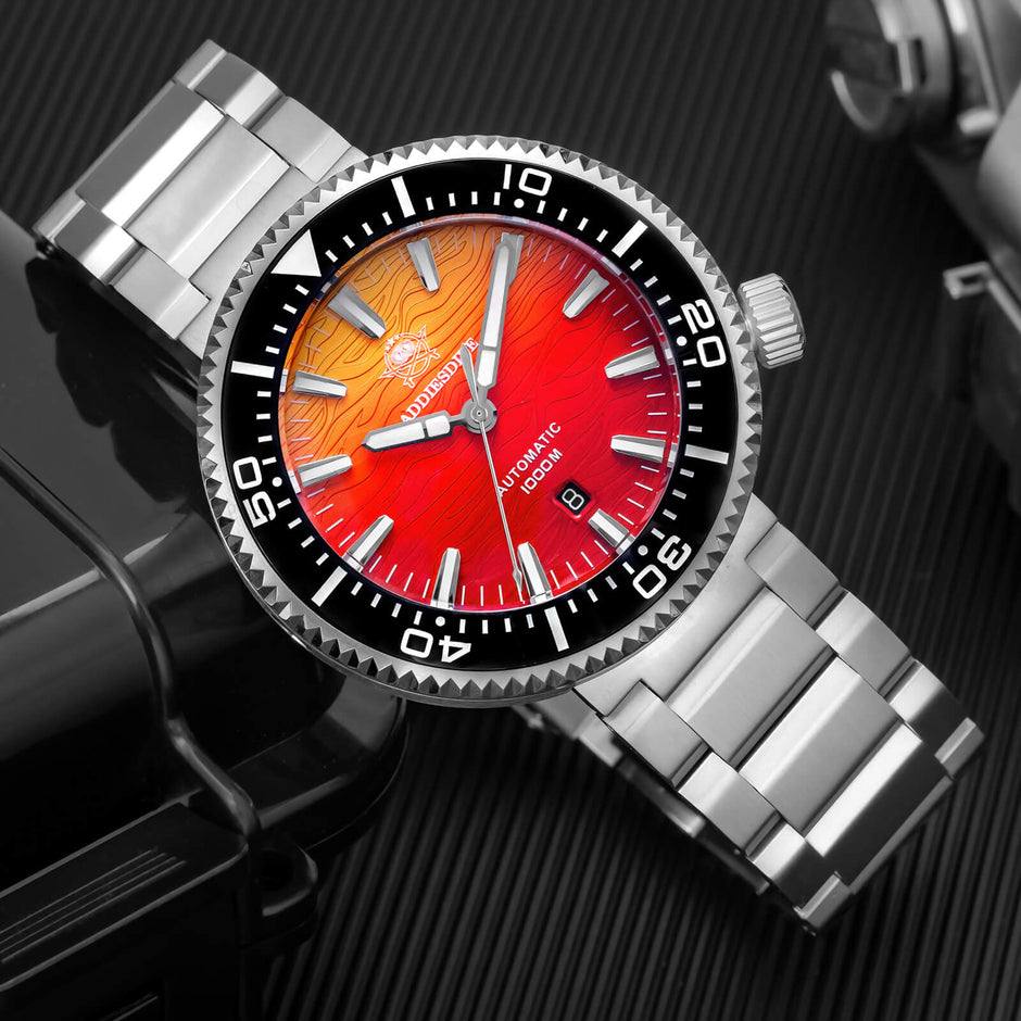 🔥Summer Sale🔥Addiesdive 46mm Puck Style Diver Watch AD2526 – 1000M Wat