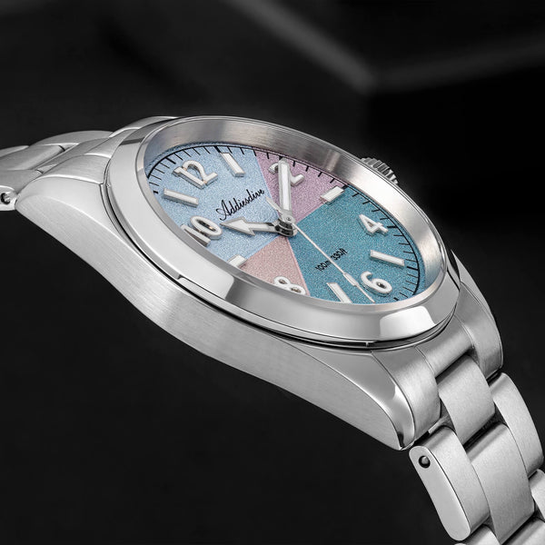 🔥New Arrival🔥ADDIESDIVE 36mm Color Block Dial Quartz Watch AD2555 Sapphire Crystal