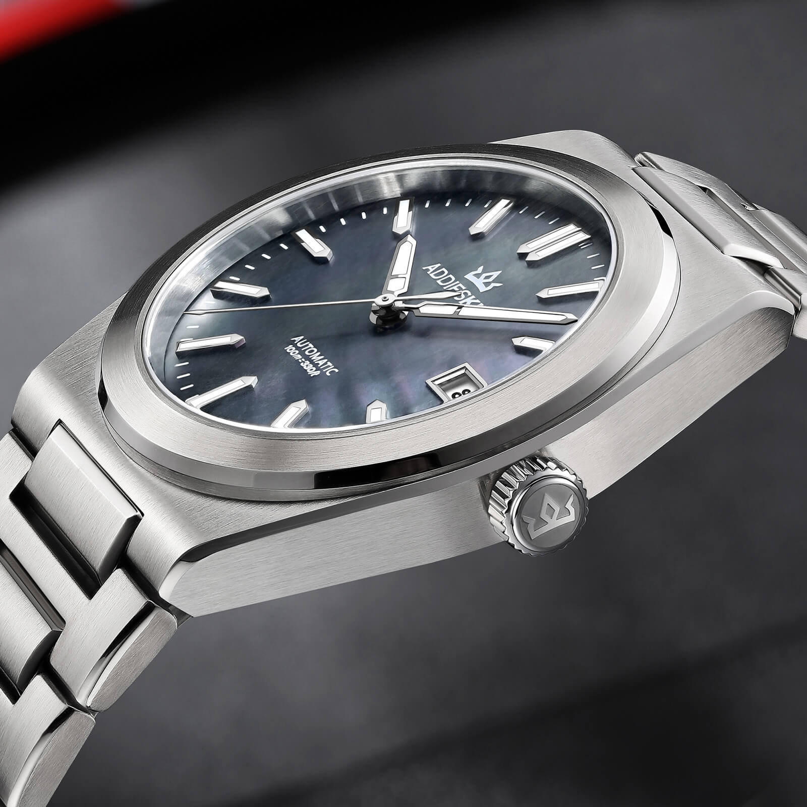 ★Xmas Sale★AddiesKIN 39mm MOP Dial Miyota 9015 Men’s Watch K008