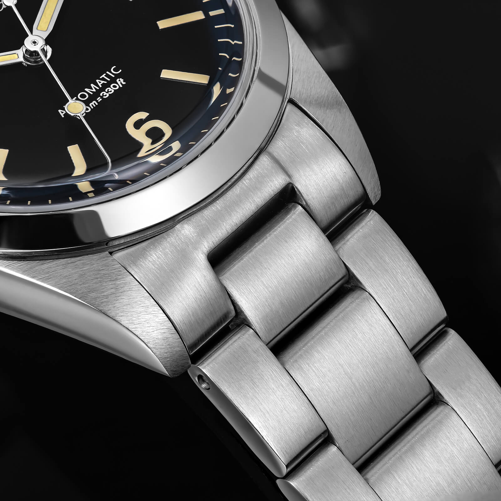 ADDIESDIVE 36mm ST2130 Automatic Explorer Style Sapphire Bubble Crystal Watch AD2556