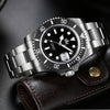 🔥Halloween Sale🔥AddiesKIN 40mm Sardonyx Stone Dial Ceramic Bezel ST2130 Luxury Automatic Dive Watch K012