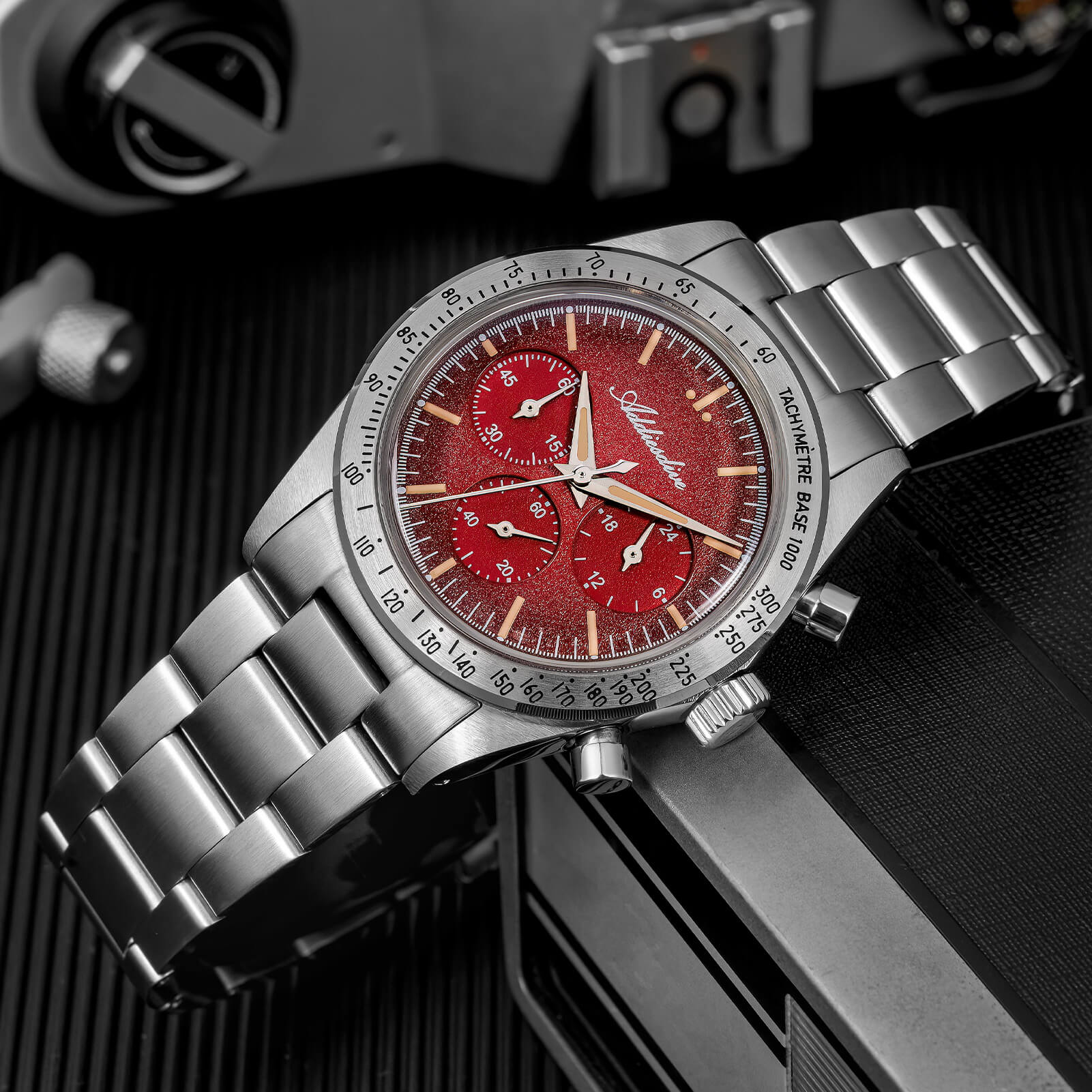 🔥EarlyBird🔥ADDIESDIVE 37mm 0s20 Chronograph Watch AD2552