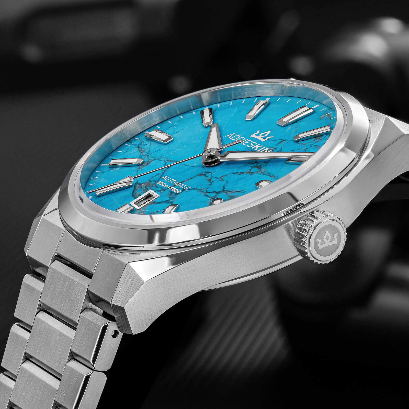 AddiesKIN 40mm Natural Stone Dial Miyota 9015 Luxury Automatic Watch K010