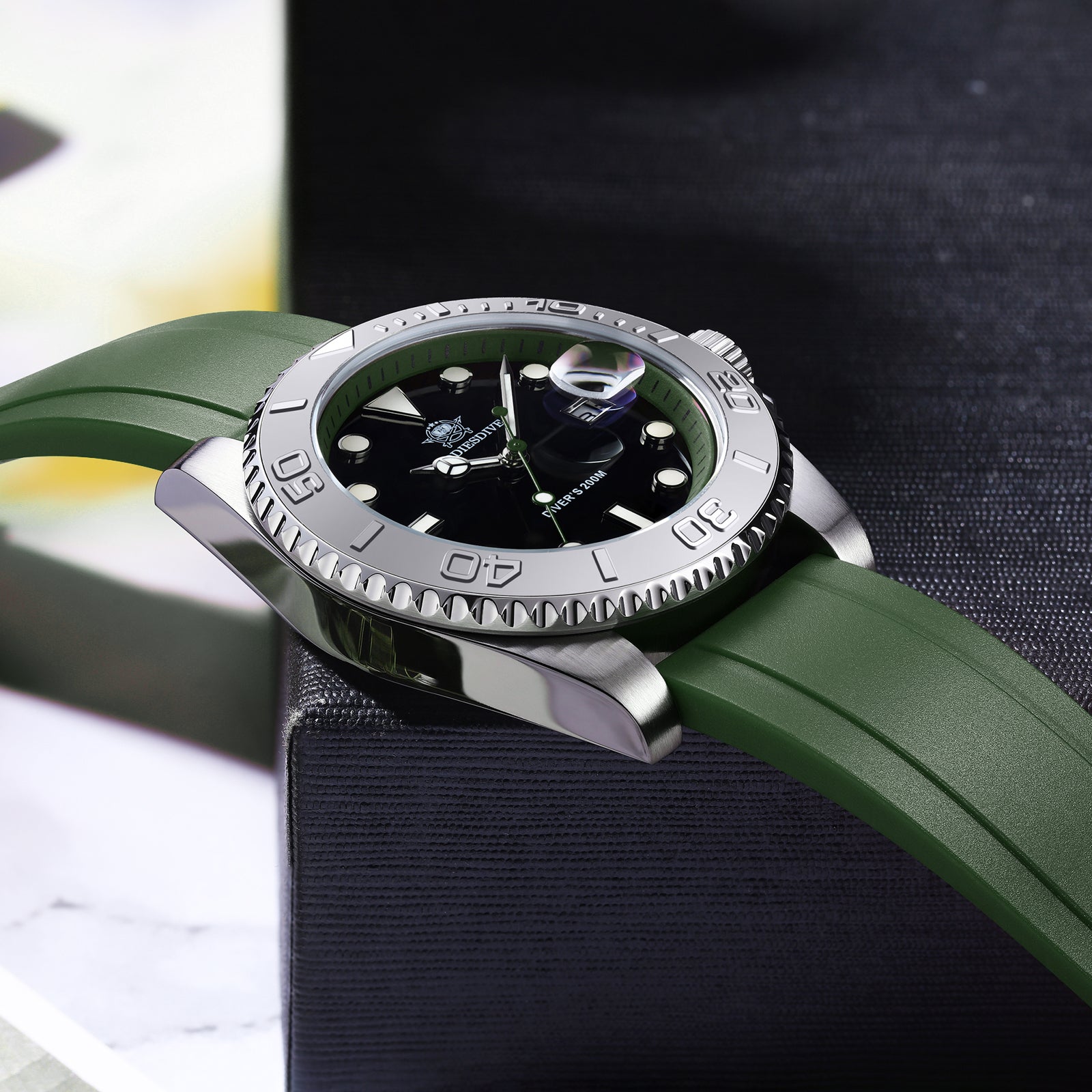 U.S. Warehouse -ADDIESDIVE 41mm Sports Quartz Watch Waterproof 200M (AD2040)