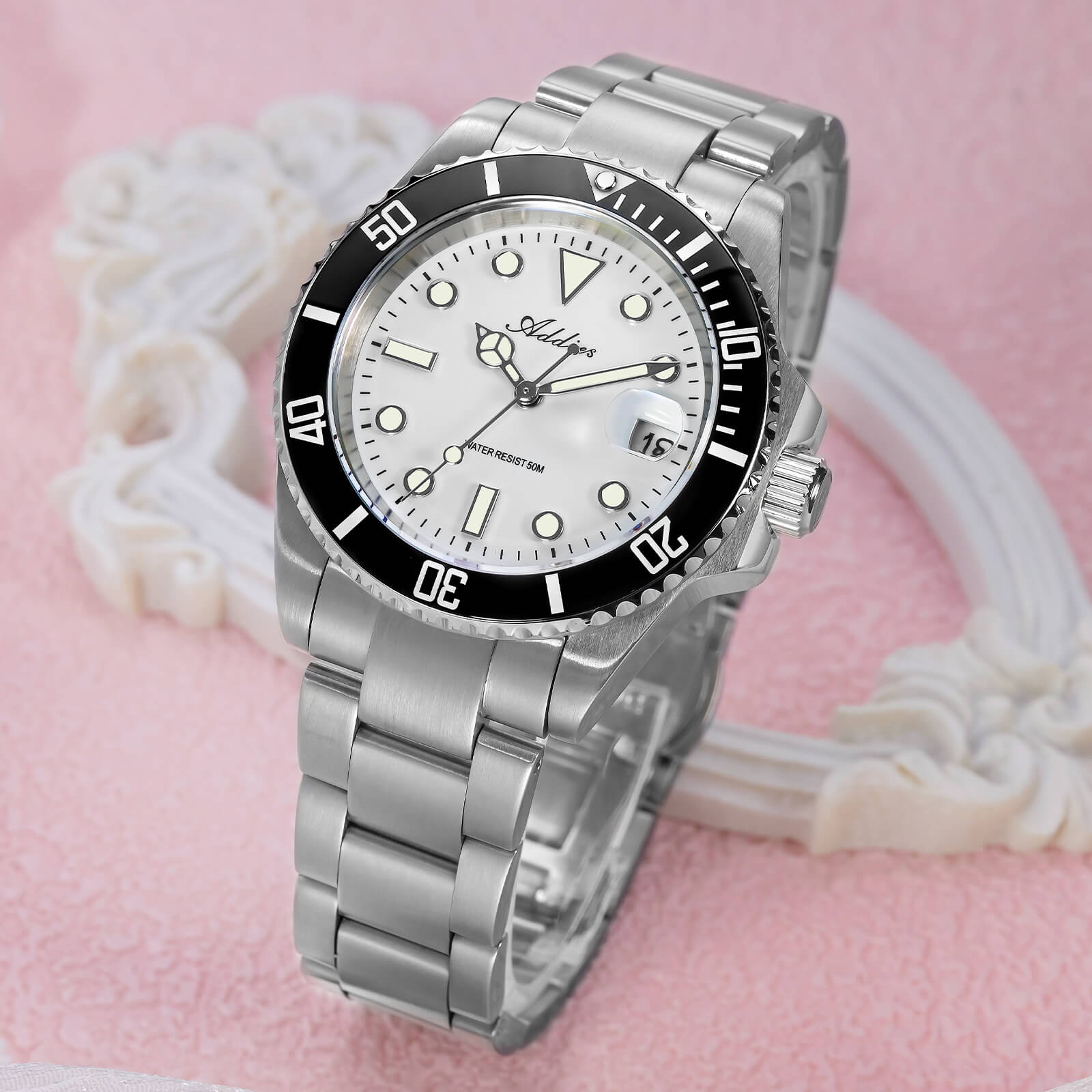 Addies Luxury Stainless Steel Quartz Watch AW25902