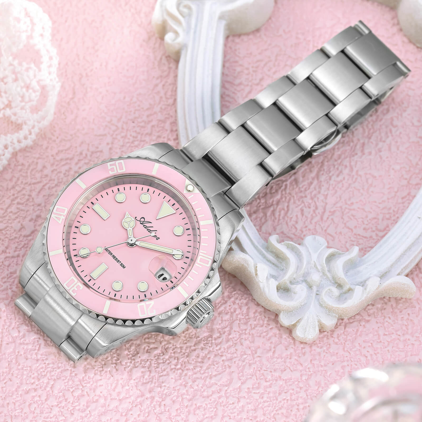 Addies Luxury Stainless Steel Quartz Watch AW25902