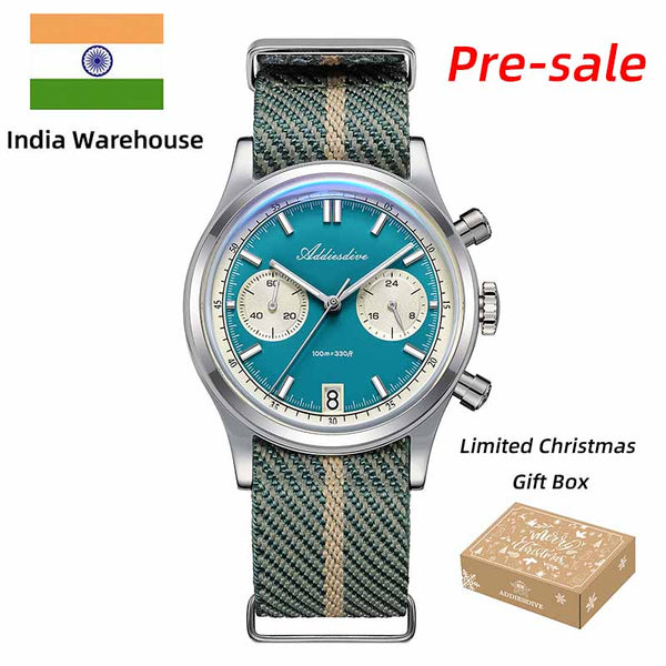☆India Warehouse☆ADDIESDIVE 38mm VK64 Chronograph Watch AD2095