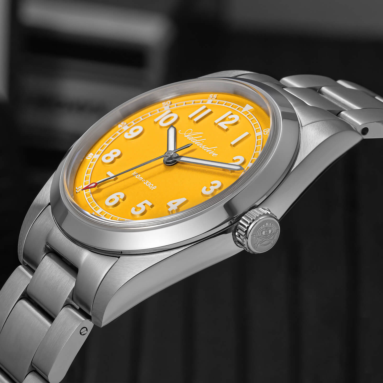 ★India Warehouse★ADDIESDIVE 36mm Super 2035 Movement Quartz Watch AD2521
