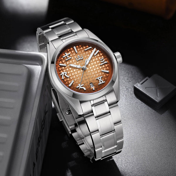 AddiesKIN 38mm Ingot Pattern Dial 9015 Automatic Watch K011