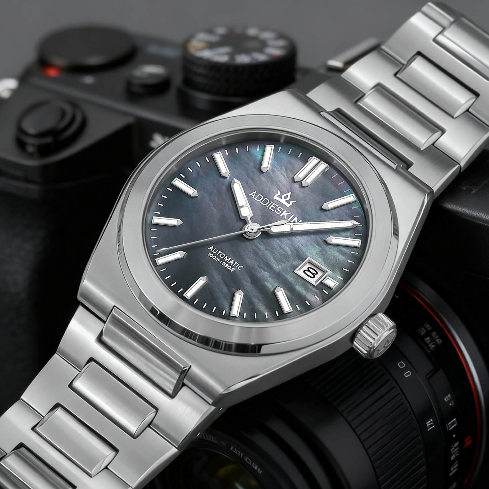 ★Xmas Sale★AddiesKIN 39mm MOP Dial Miyota 9015 Men’s Watch K008