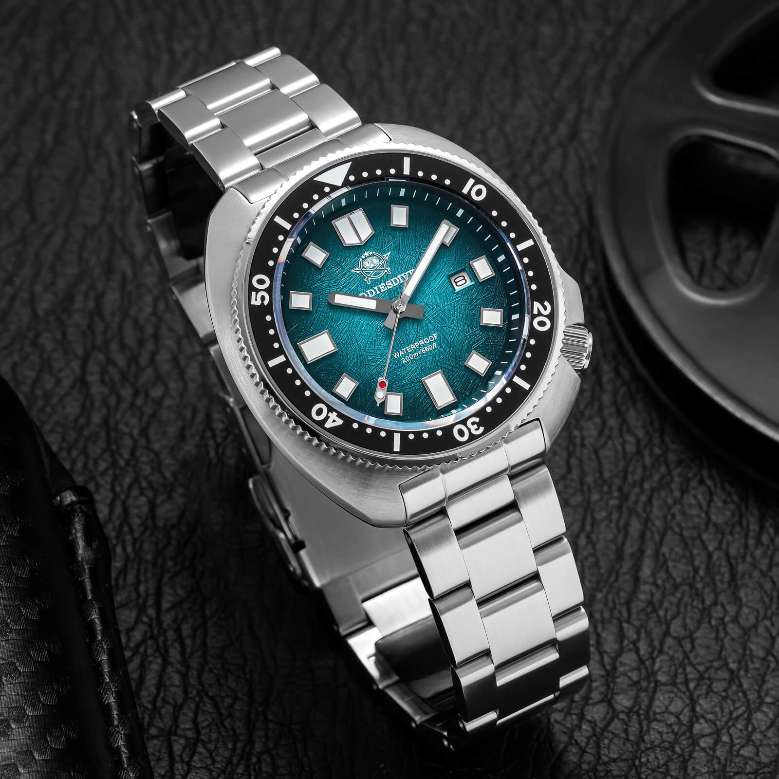 ★India Warehouse★Addiesdive Turtle Quartz Diver Men Watch Sapphire Crystal AD2511