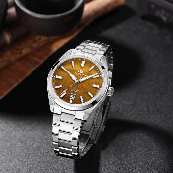 AddiesKIN 40mm Natural Stone Dial Miyota 9015 Luxury Automatic Watch K010