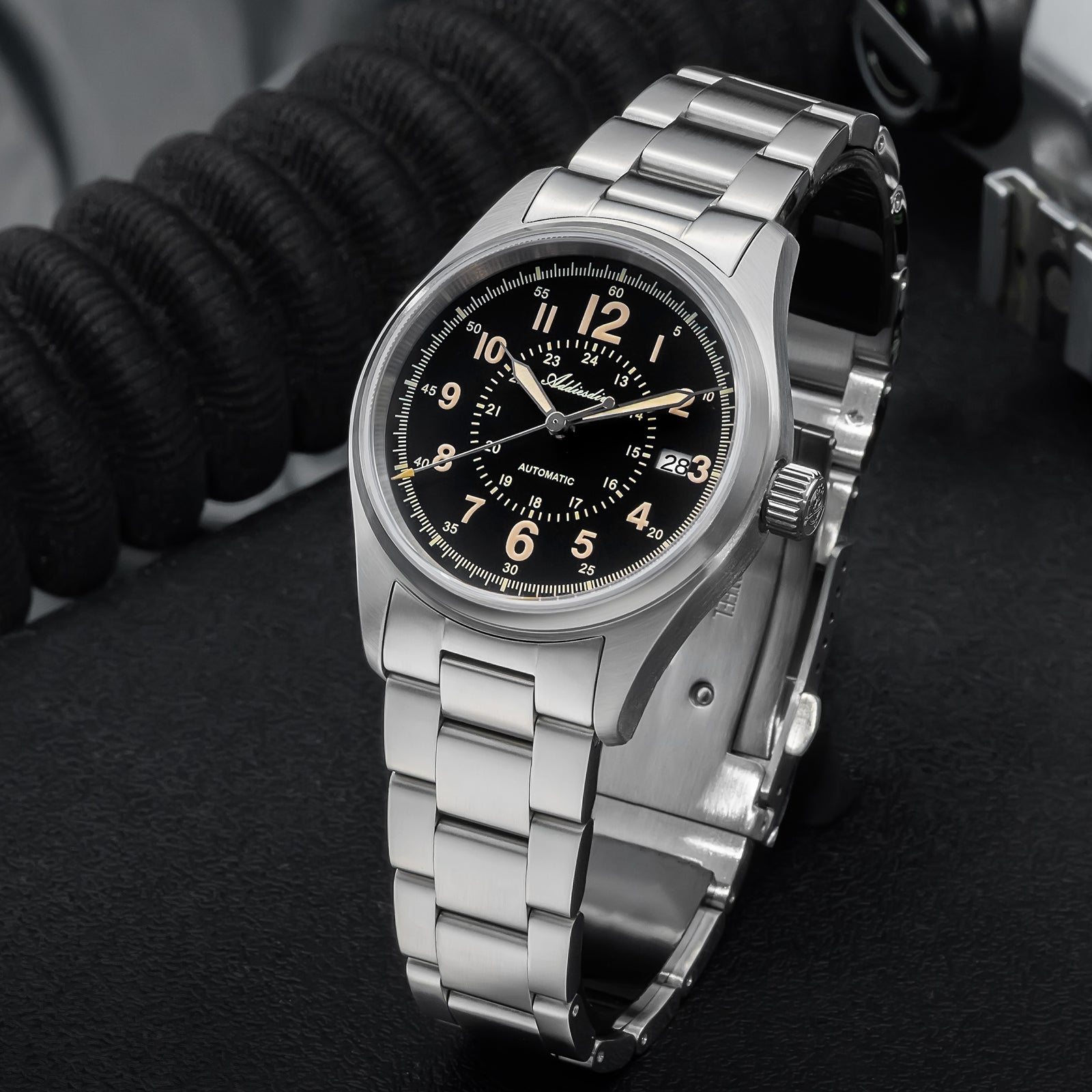 U.S. Warehouse -ADDIESDIVE 39mm Sapphire Crystal Automatic Watch Field Watch AD2074