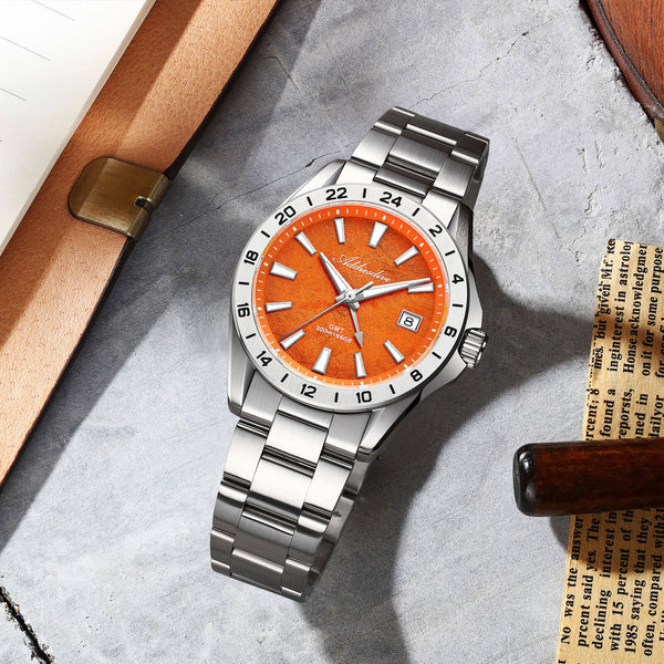 ADDIESDIVE 38mm GMT Quartz Watch RONDA515 Movement（AD2548）