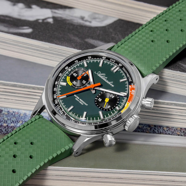 ★New Arrival★ADDIESDIVE 38mm VK64 Racing-Inspired Chronograph Watch AD2529
