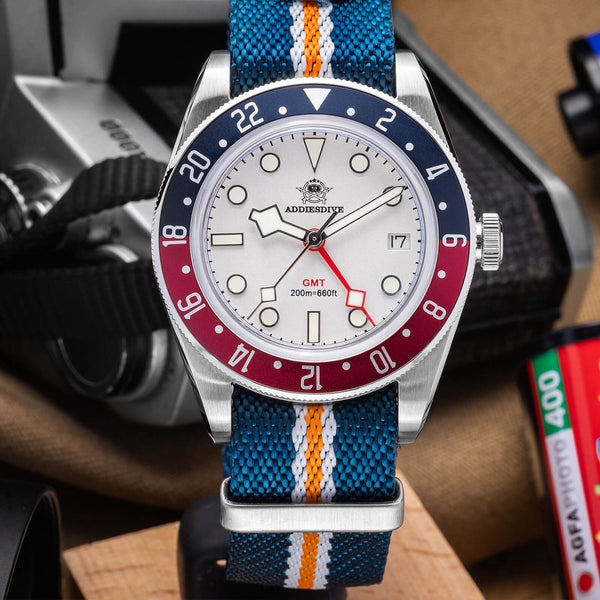 U.S. Warehouse -ADDIESDIVE 39mm BB58 GMT Quartz Watch AD2044