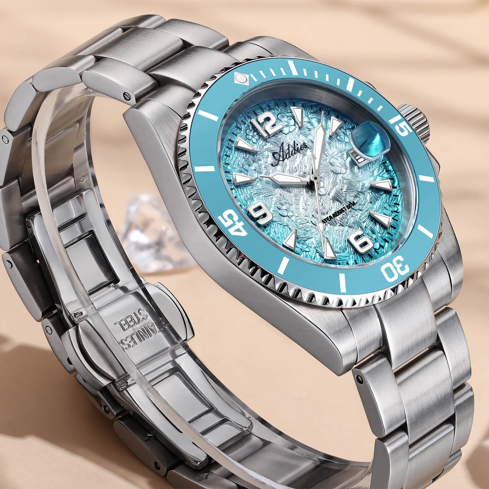 Addies Classic 36mm Stainless Steel Quartz Watch AW25914