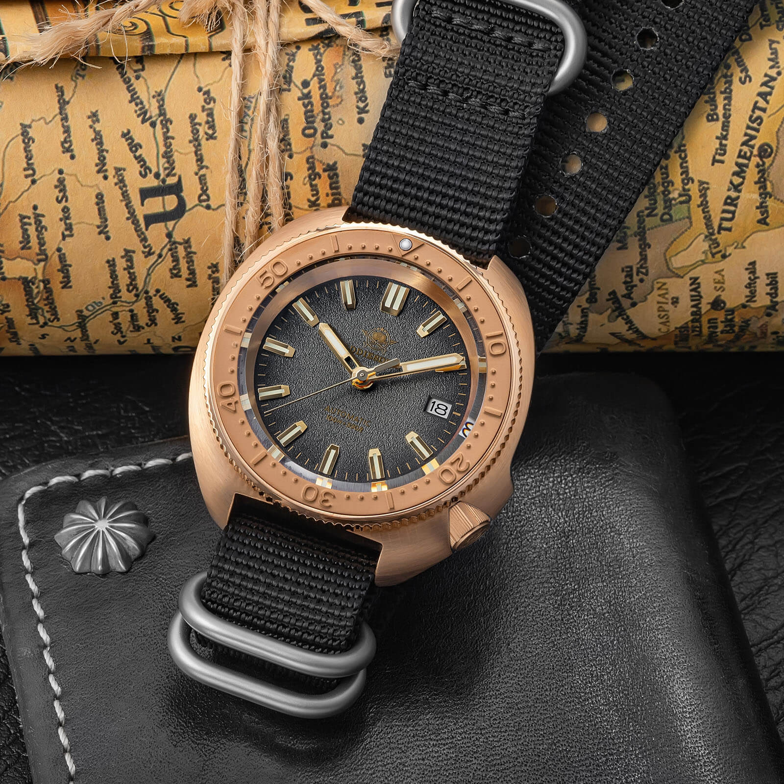 Addiesdive Bronze Captain Willard Automatic Watch AD2097
