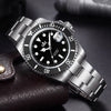🔥Halloween Sale🔥AddiesKIN 40mm Sardonyx Stone Dial Ceramic Bezel ST2130 Luxury Automatic Dive Watch K012